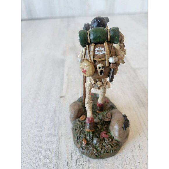 Dept 56 boneadventure skeleton hiking hiker best sites Transylvania Halloween ac - Picture 5 of 8